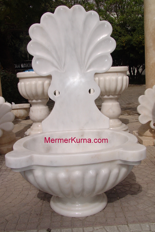 Oval Aynalı Mermer Kurna